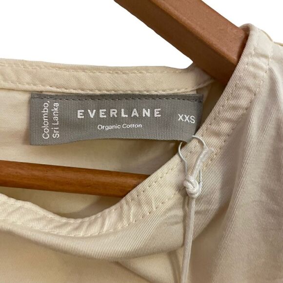 Everlane NWT Bubble Canvas Crewneck Synch Elastic Waist Blouse Shirt Tank XXS - Picture 5 of 8